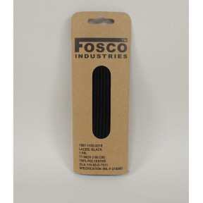 Schwarze Schnürsenkel 180 cm - Fosco Industries