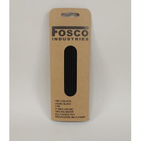 Zwarte veters 180 cm - Fosco Industries