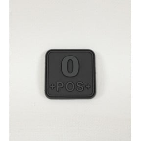 Patch carré groupe sanguin O+ blackops - JTG