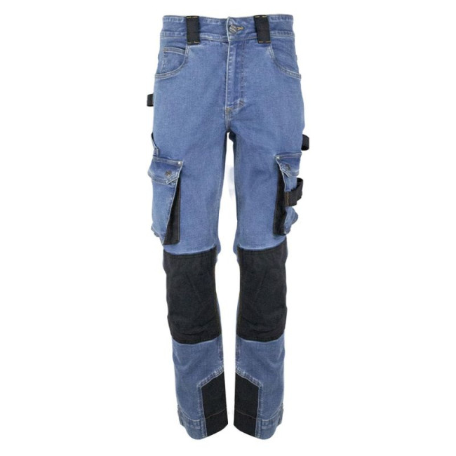 Arbeitshose mit vielen Taschen Neo waschblau - North Ways