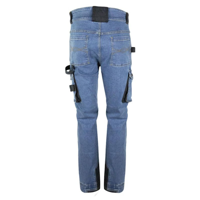 Werkbroek multizak Neo blauw gewassen - North Ways