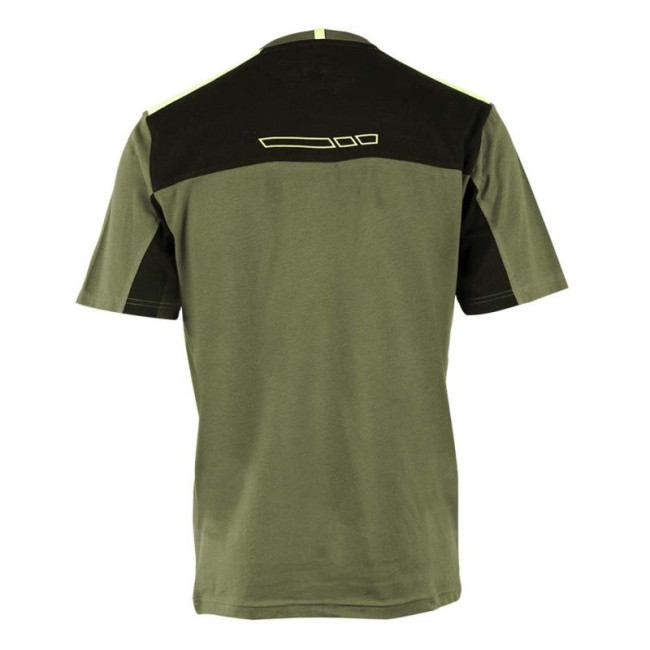 T-shirt de travail à manches courtes Peter kaki/jaune fluo - North Ways