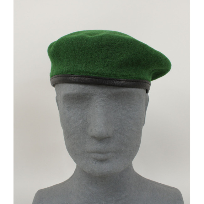 Militaire Beret Groen Legioen Leren Rand - Patrol Équipements