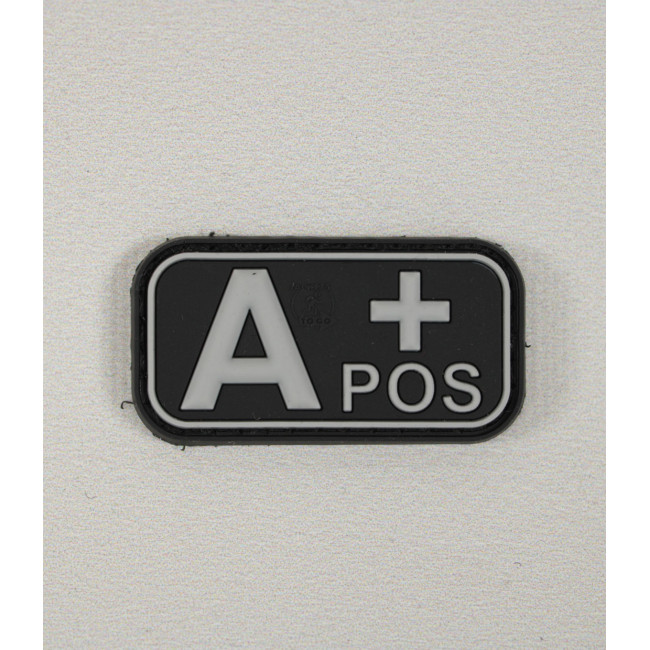 Patch rectangle groupe sanguin A+Noir - JTG Patch rectangle groupe sanguin A+Noir - JTG