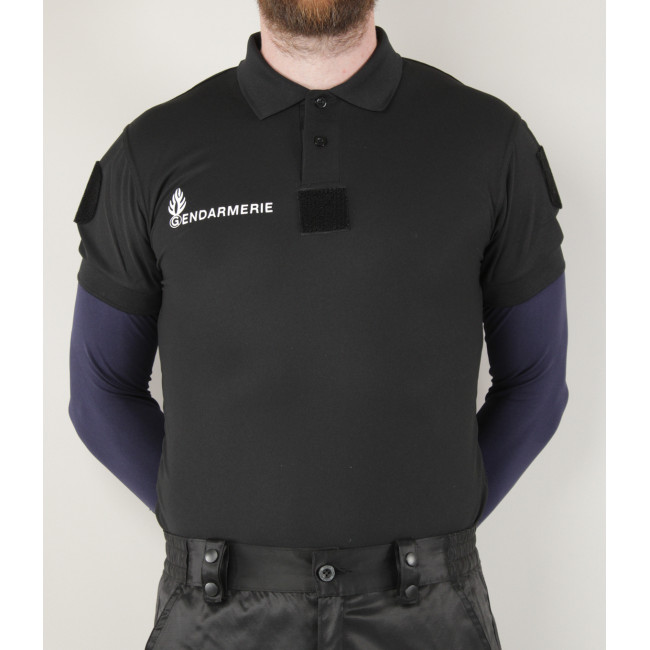 Polo Gendarmerie Departementale Cooldry + Velcros Noir - Patrol