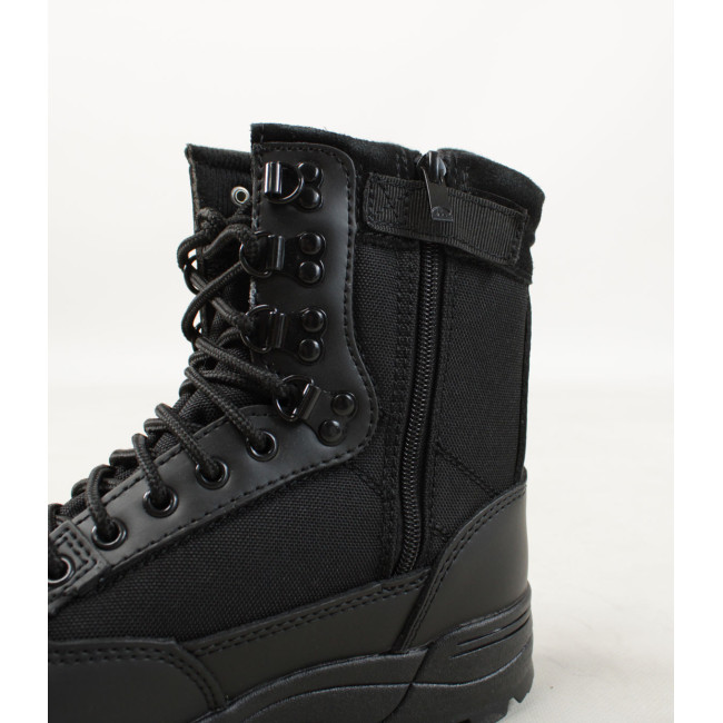 Taktische Stiefel mit Reißverschluss schwarz - Brandit