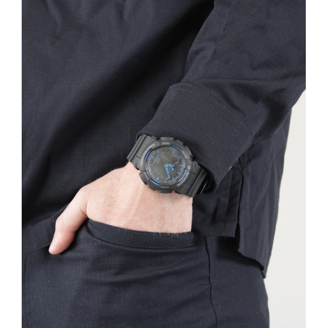 Zegarek G-Shock Classic GA-100 czarny/niebieski - Casio