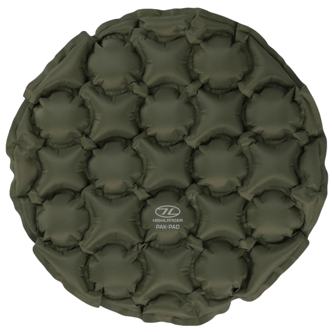 Coussin-siège gonflable Pak Pad olive - Highlander