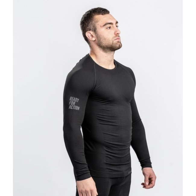 Tee-shirt ML ATACAMA Technical Line Col rond Noir - Summit Outdoor