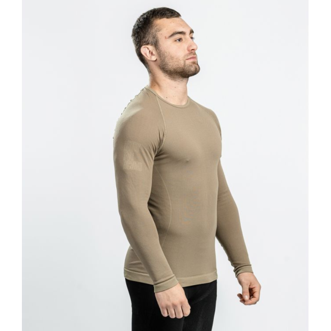 TEE-SHIRT ACTIVE LINE SAHARA COYOTE MANCHES LONGUES - SUMMIT OUTDOOR