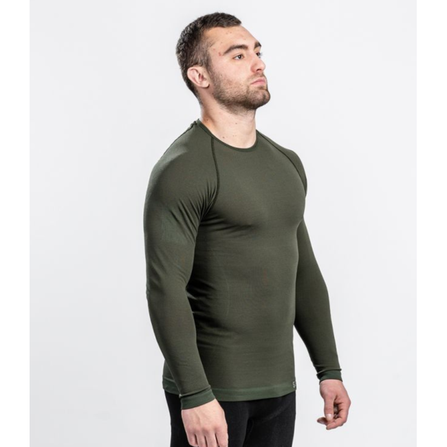 T-shirt Active Line SAHARA lange mouwen Kaki - Summit Outdoor