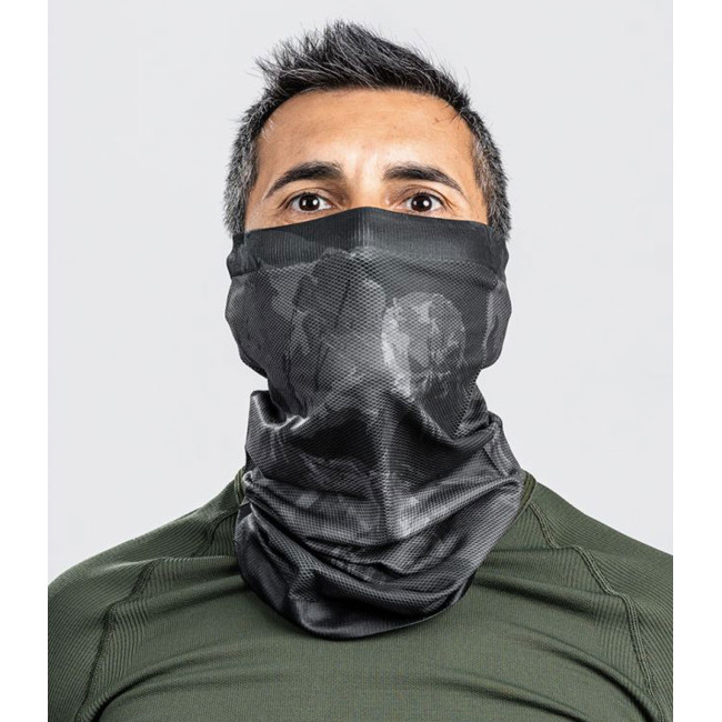 Gesublimeerde nekwarmer punisher zwart - Army Design by Summit Outdoor