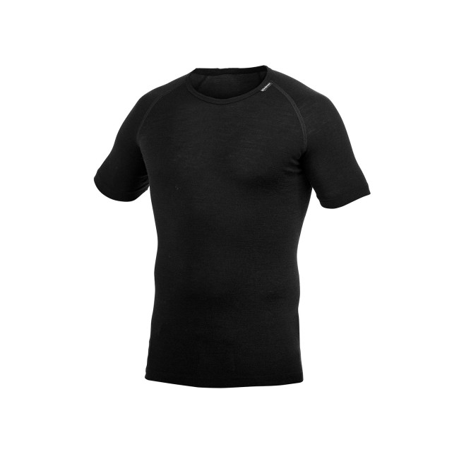 T-shirt z krótkimi rękawami LITE Czarny - Woolpower