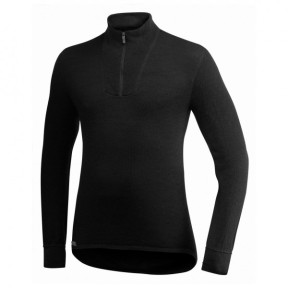 Tee-shirt manches longues avec zip Turtleneck 400 Noir - Woolpower
