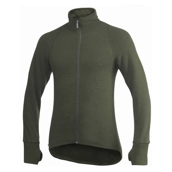 Vest met ritsafsluiting Full zip jacket 600 Pine Green - Woolpower