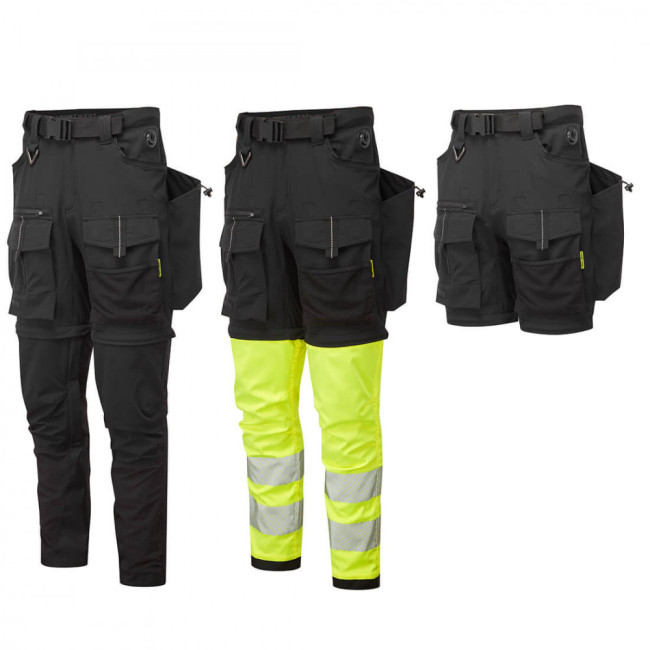 Pantalon Modulable ultime 3 en 1 Noir/Jaune - Portwest