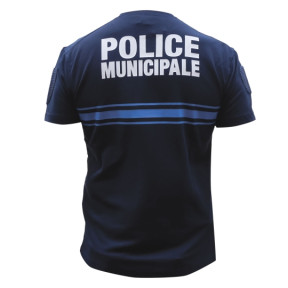 Teeshirt police municipale bleu marine - Patrol Equipement
