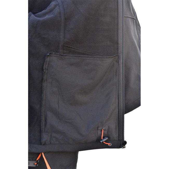 Kurtka Softshell czarna z kapturem - HEROCK