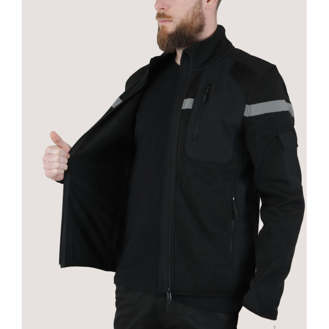 Micro-fleece veiligheidsvest Nevada zwart - Force Series