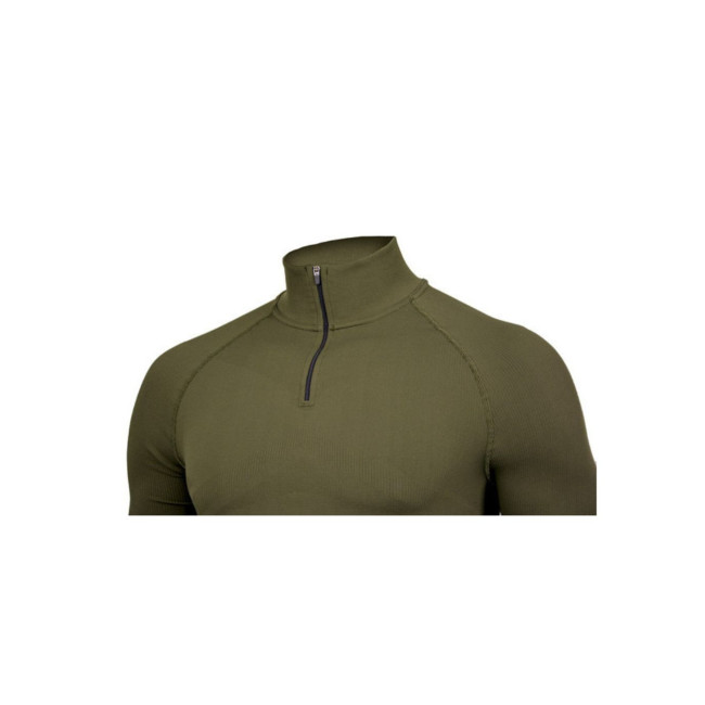 Sweatshirt mit Reißverschlusskragen ALASKA Extreme Line OD Grün - Summit Outdoor