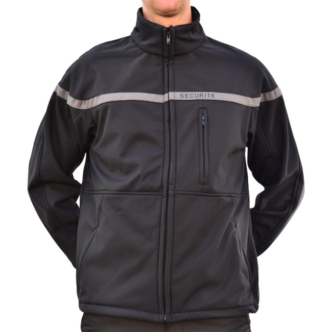 Bluza Softshell Bezpieczeństwo pasek szary - EK