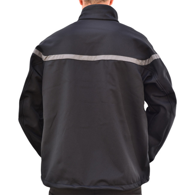 Bluza Softshell Bezpieczeństwo pasek szary - EK