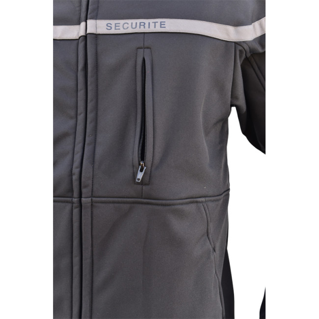 Blouson Softshell Sécurité bande grise - EK