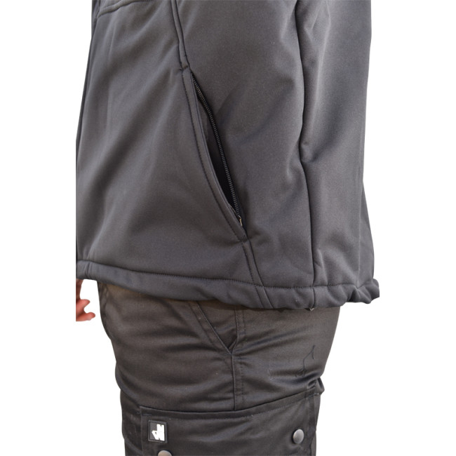Bluza Softshell Bezpieczeństwo pasek szary - EK