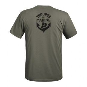 T-shirt Strong Troupes de Marine vert olive - A10 Equipment