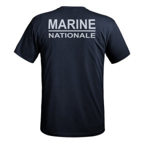T-Shirt Strong Text Marine Nationale marineblau - A10 Equipment