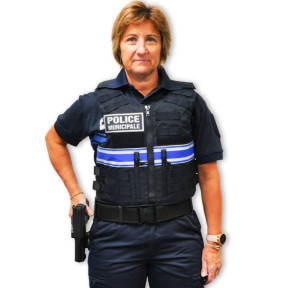 Kugelsichere Weste IIIA Full Tactical Gemeindepolizei Damen - Le Protecteur