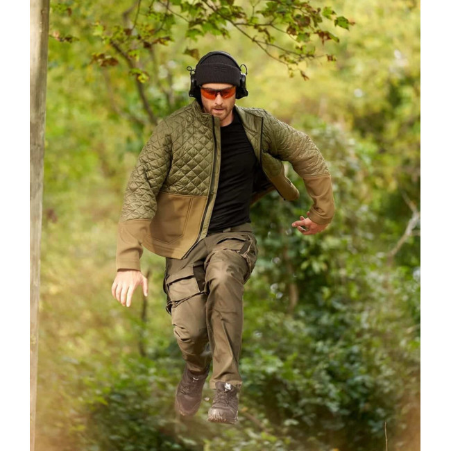 Veste softshell STORM bi-matière UNDERCOVER Kaki - GK Pro