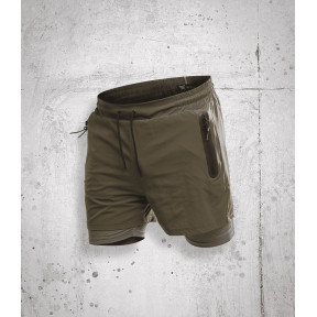 Short de sport 2 en 1 UNDERCOVER Kaki - GK