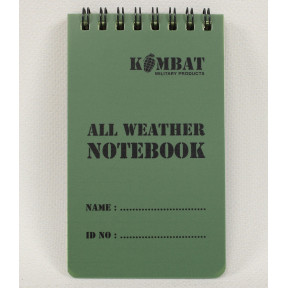 Mini carnet de note waterproof - Kombat Tactical