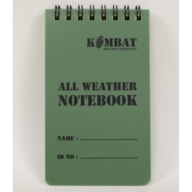 Carnet de note waterproof A6 - Kombat Tactical Carnet de note waterproof A6 - Kombat Tactical