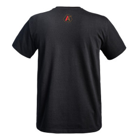 T-shirt Strong A10 zwart logo's tan / rood - A10 Equipment
