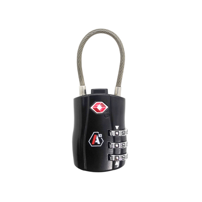 Cadenas à code TSA noir - A10 Equipment