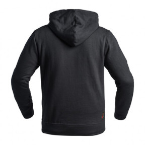 Hoodie A10 noir logos vert olive / rouge - A10 Equipment