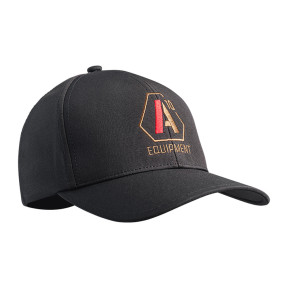 Casquette Stretch Fit A10 noir logos tan / rouge - A10 Equipment